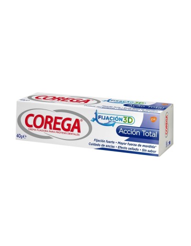 Corega® Acción Total crema fijadora 40g