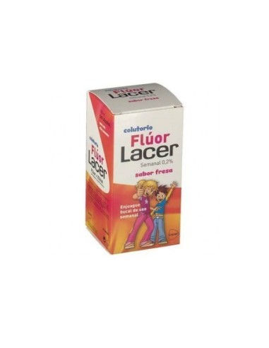 Lacer Flúor colutorio 0,2% sabor fresa 100ml