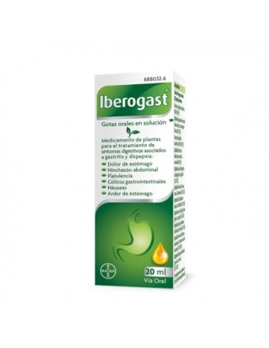 IBEROGAST GOTAS ORALES EN SOLUCION 1 FRASCO 20 ml
