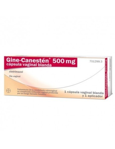 GINE-CANESTEN 500 mg 1 CAPSULA VAGINAL BLANDA