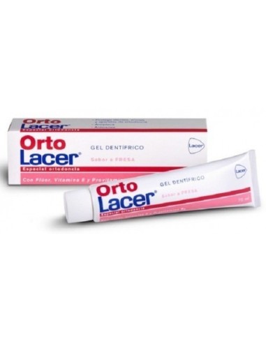 OrtoLacer gel dental sabor fresa 75ml