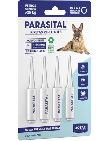 PARASITAL® Pipeta Perros Pequeños y Gatos