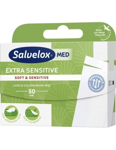 Salvelox med extra sensitivo apósito  50 MM X 6 MM
