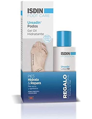Isdin Ureadin® Podos  pack hidrata y repara (gel oil 75ml+ lotion10)